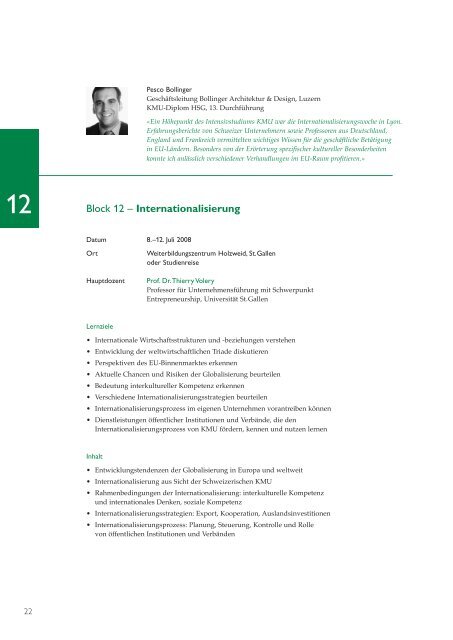 Intensivstudium KMU 17.pdf - beim KMU-HSG - UniversitÃ¤t St.Gallen
