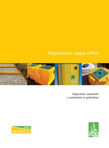 Catalogo Depurazione acque reflue