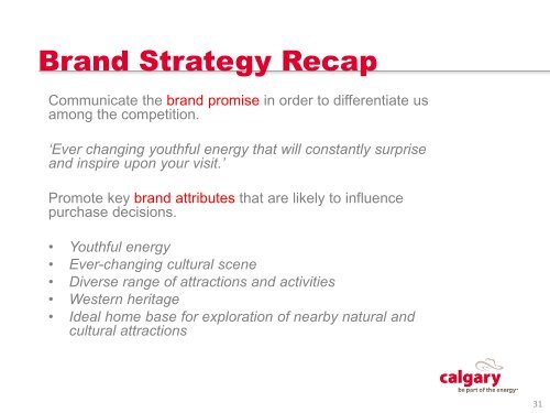 Marketing Plan - Tourism Calgary