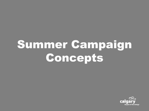 Marketing Plan - Tourism Calgary