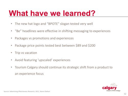 Marketing Plan - Tourism Calgary