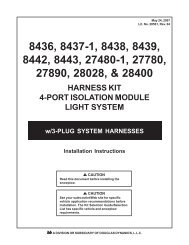II Harness Kit 4-Port/3-Plug Isolation Module Light System #8436 ...