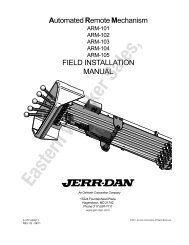 Jerr-Dan ARM Field Manual - Eastern Wrecker Sales Inc