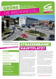 strassenbahn! hauptplatz? kontakt inhalt - Grüne Liste Traun - Die ...