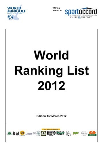 Edition 1st March 2012 - World minigolf sport federation