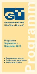 Dezember 2012 - GenerationenTreff Ulm/Neu-Ulm eV