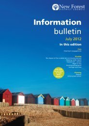 Information Bulletin - July 2012 - New Forest District Council