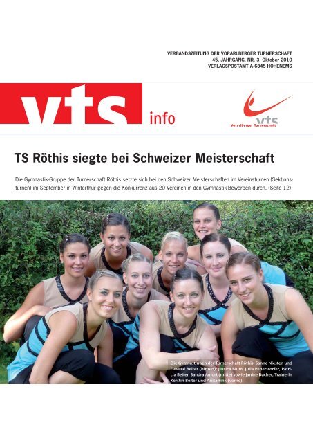 TS Röthis siegte bei Schweizer Meisterschaft - Vorarlberger ...