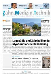 Logopädie und Zahnheilkunde: Myofunktionelle ... - der-Verlag
