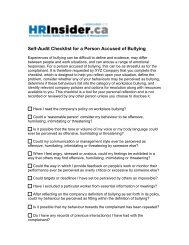 Self-Audit Checklist for a Person Accused of Bullying - HRInsider
