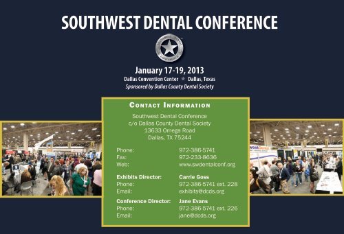 Exhibitor Prospectus - Southwest Dental Conference