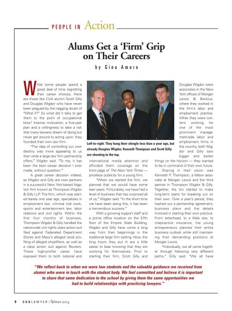 CUA Cover Winter 2004 final (Page 2) - Columbus School of Law