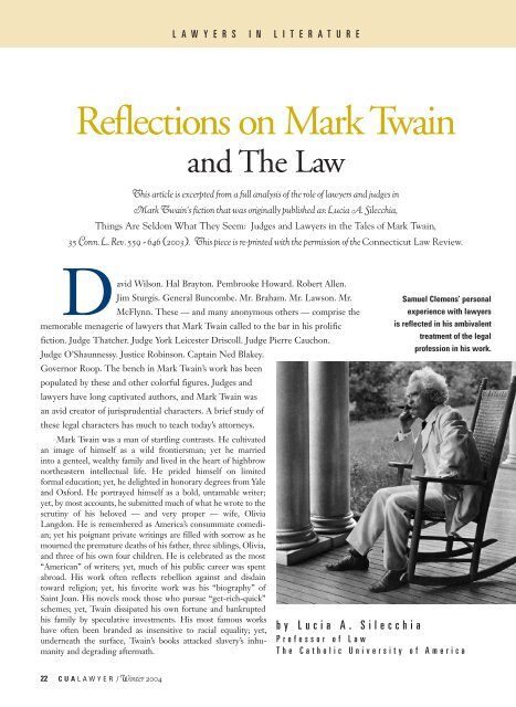 CUA Cover Winter 2004 final (Page 2) - Columbus School of Law