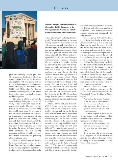 CUA Cover Winter 2004 final (Page 2) - Columbus School of Law