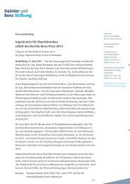 Ingenieurin für Maschinenbau erhält den Bertha Benz-Preis 2011