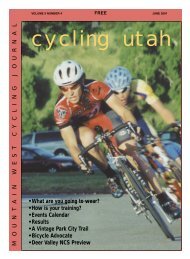 June 2001 PDF - Cycling Utah