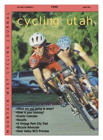 June 2001 PDF - Cycling Utah