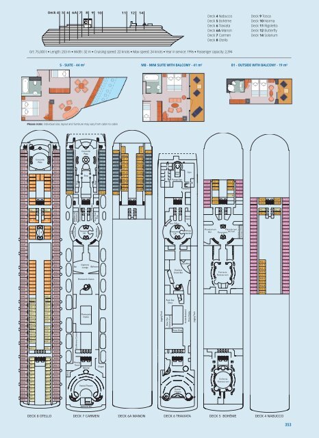 Costa Victoria deck plans