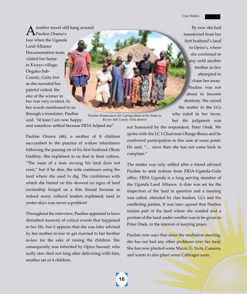 A Woman & her Land - Uganda Land Alliance