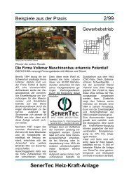 Die Firma Volkmar Maschinenbau erkannte ... - Senertec Center