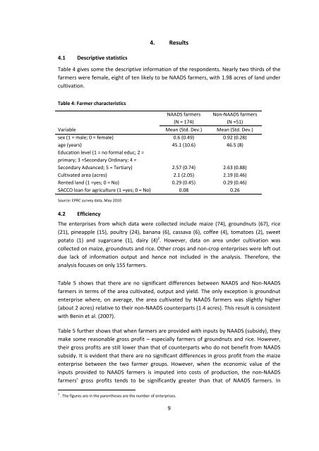 the case of iganga district - Economic Policy Research Centre