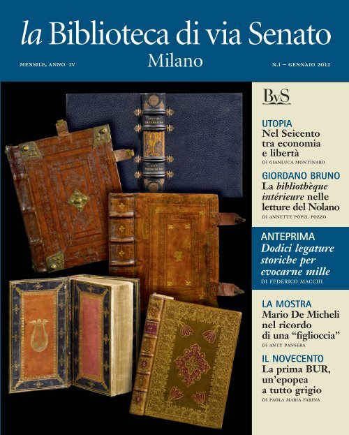 Scarica l'edizione di gennaio - Fondazione Biblioteca di via Senato