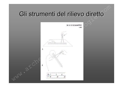 Gli strumenti del rilievo diretto