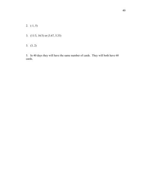 5- Day Lesson Plan Unit: Linear Equations Grade Level: Grade 9 ...