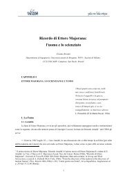 Ricordo di Ettore Majorana: l'uomo e lo scienziato - La Fisica delle ...