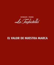 Descarga nuestros dossiers - La Tagliatella