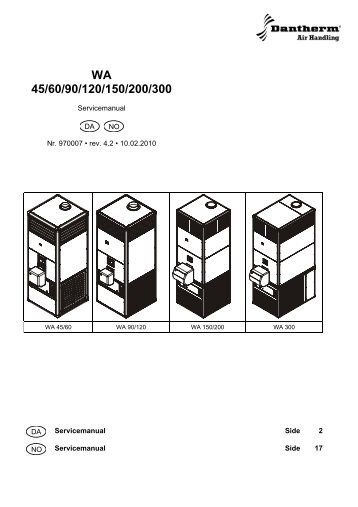 WA 45/60/90/120/150/200/300 - Dantherm