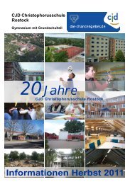 Informationen Herbst 2011 20Jahre - CJD Christophorusschule ...