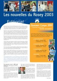 Les nouvelles du Rosey 2003 - Le Rosey