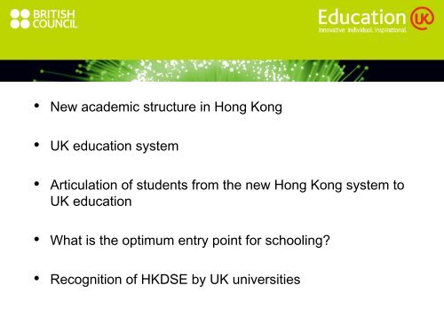 HKDSE - Education UK