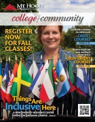 college community - Mt. Hood Community College