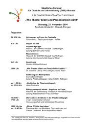 Programm - Staatliches Seminar Albstadt