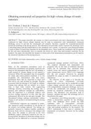 Obtaining unsaturated soil properties for high volume change oil ...