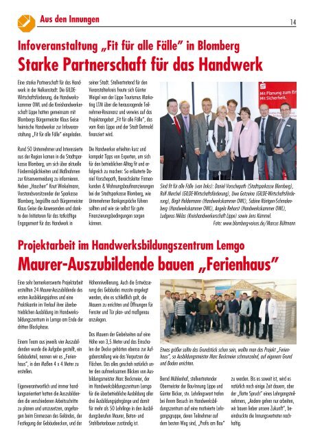 KH-Magazin - Kreishandwerkerschaft Lippe