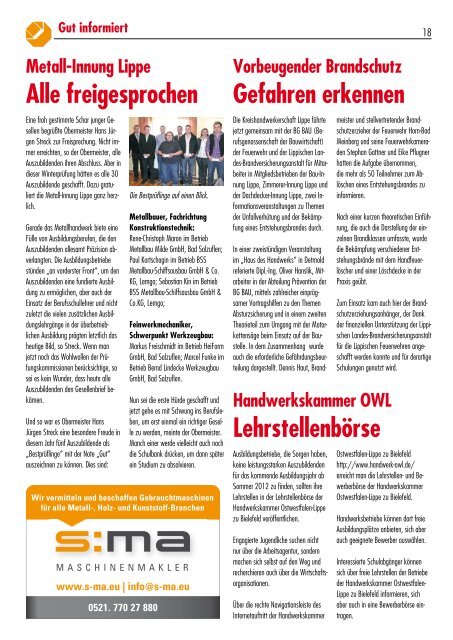 KH-Magazin - Kreishandwerkerschaft Lippe