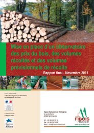 Mise en place dLun observatoire des prix du bois ... - FIBOIS Alsace