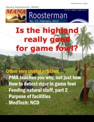 Is the highland really good for game fowl? - Subscribe to Roosterman