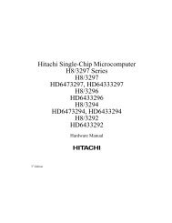 Hitachi Single-Chip Microcomputer H8/3297 Series Hardware Manual