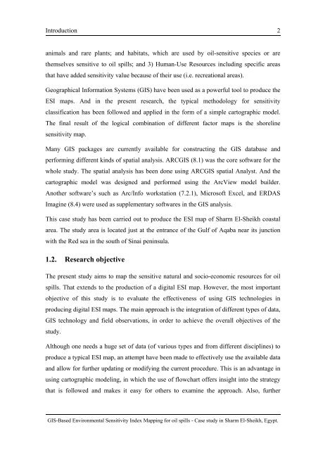 GIS-based Environmental Sensitivity Index (ESI) mapping for oil ...