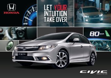 Let YouR IntuItIon Take OveR - Honda Malaysia