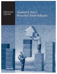 Standard & Poor's Diversified Trends Indicator ... - Trend Following