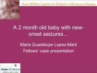 Clinical Case Presentation #3 - Maria G. Lopez-Marti, MD - Duke ...