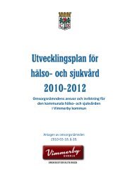 Utvecklingsplan fÃ¶r hÃ¤lso- och sjukvÃ¥rd 2010-2012 - Vimmerby ...