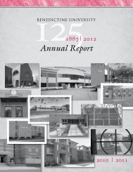 Annual Report - Ben - Benedictine University