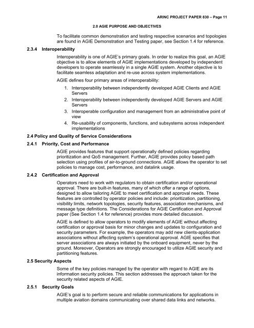 (AGIE) Using Internet Protocols - Aviation Committees - AEEC - AMC