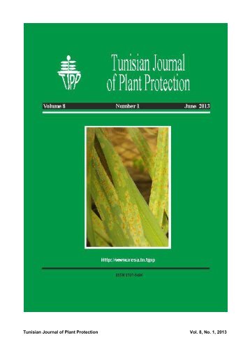 Tunisian Journal of Plant Protection Vol. 8, No. 1, 2013 - Iresa